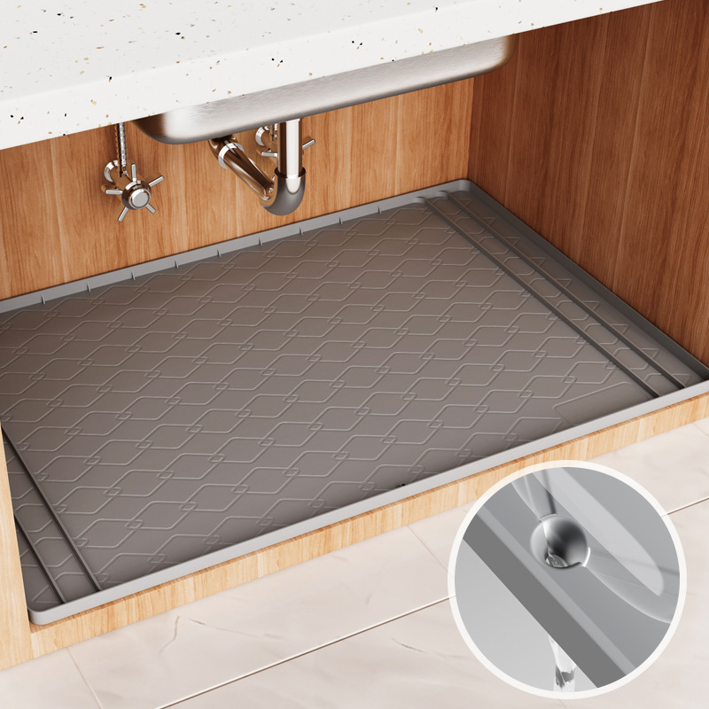 Kitchen Gadgets Cabinet - Silicone Under Sink Mat Kitchen Essentials