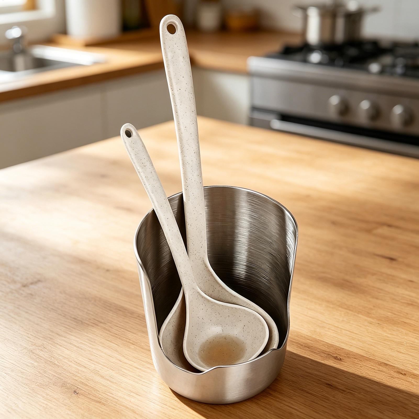 Kitchen Gadgets Under 100 - Stainless Steel Spoon Rest Organizer Kitchen