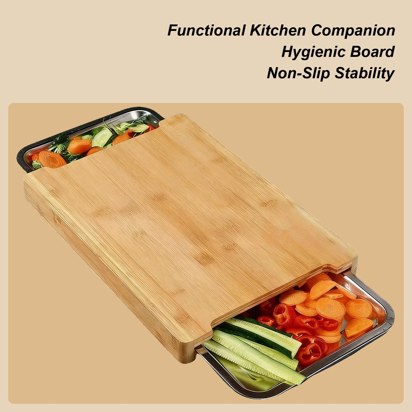 Bamboo Cutting Board - Kitchen Eco-friendly Bamboo Cutting Board with