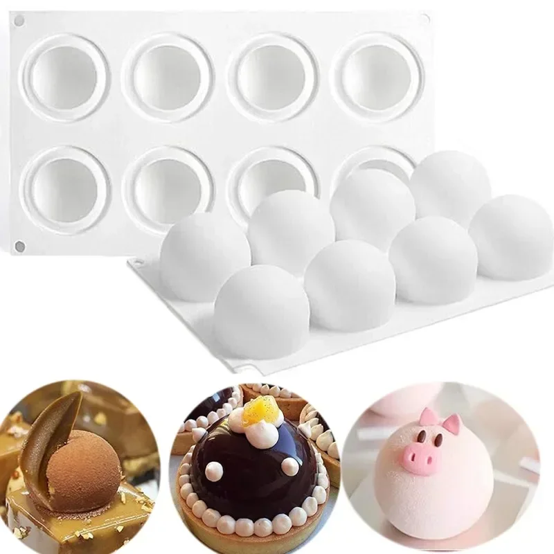 Quality Kitchen Gadgets - 3D Sphere Silicone Mold For Mousse