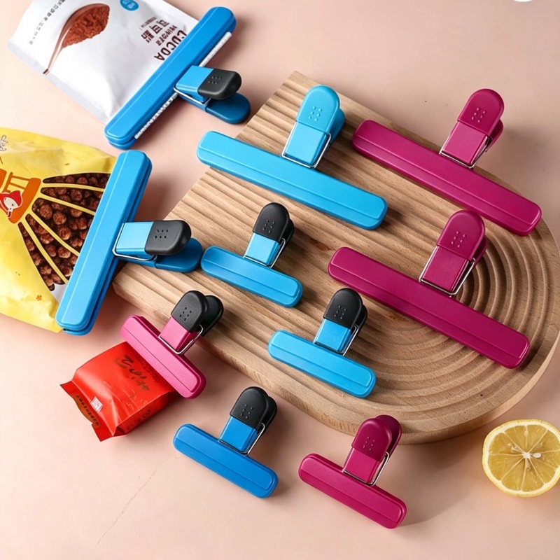 Quality Kitchen Gadgets - 4Pcs Portable Plastic Bag Sealing Clips,Food
