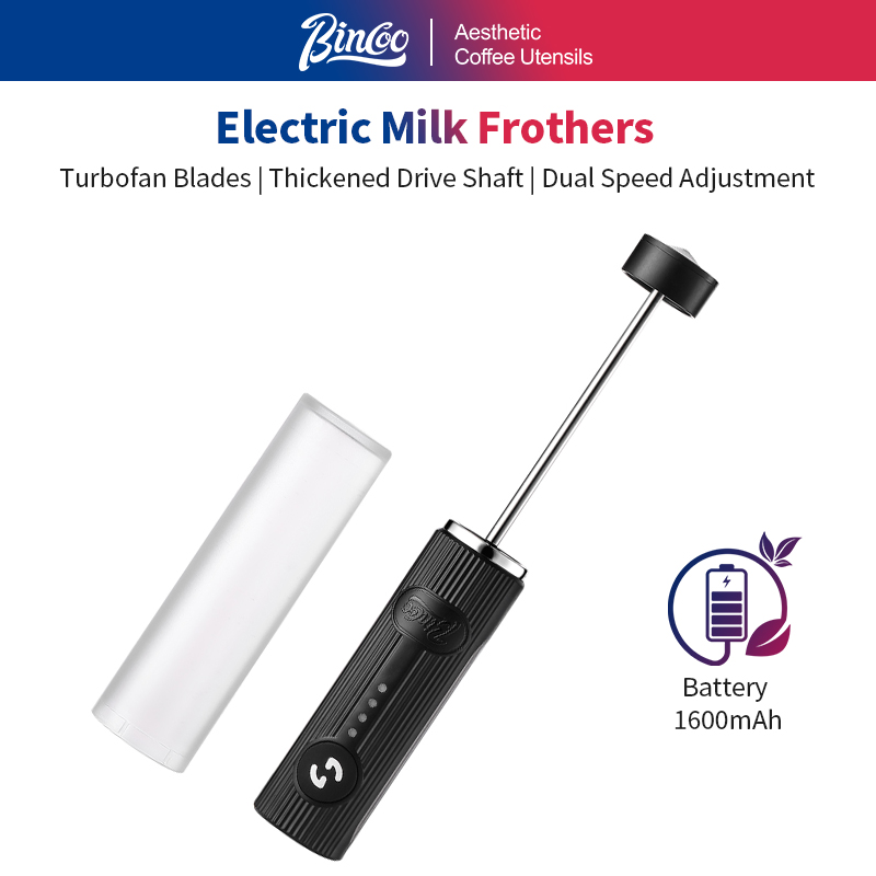 Quirky Kitchen Gadgets - BINCOO Electric Coffee Frother USB Rechargeable