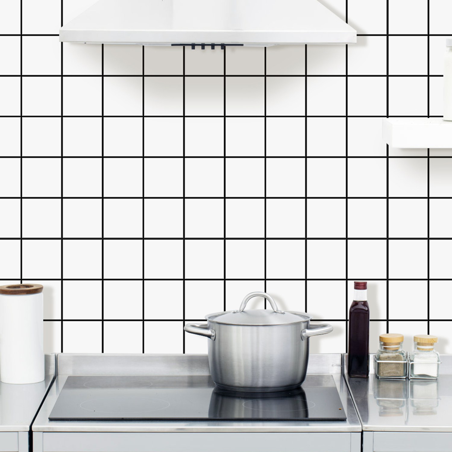 10pcs Premium Square Wall Tile - Kitchen Gadgets Cabinet ulasan dan harga
