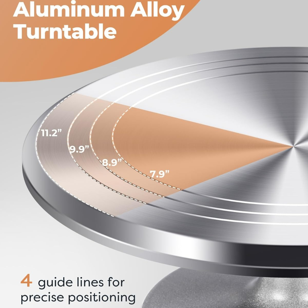 Aluminium Cake Turntable Set w - Cake Decorating Turntable ulasan dan harga
