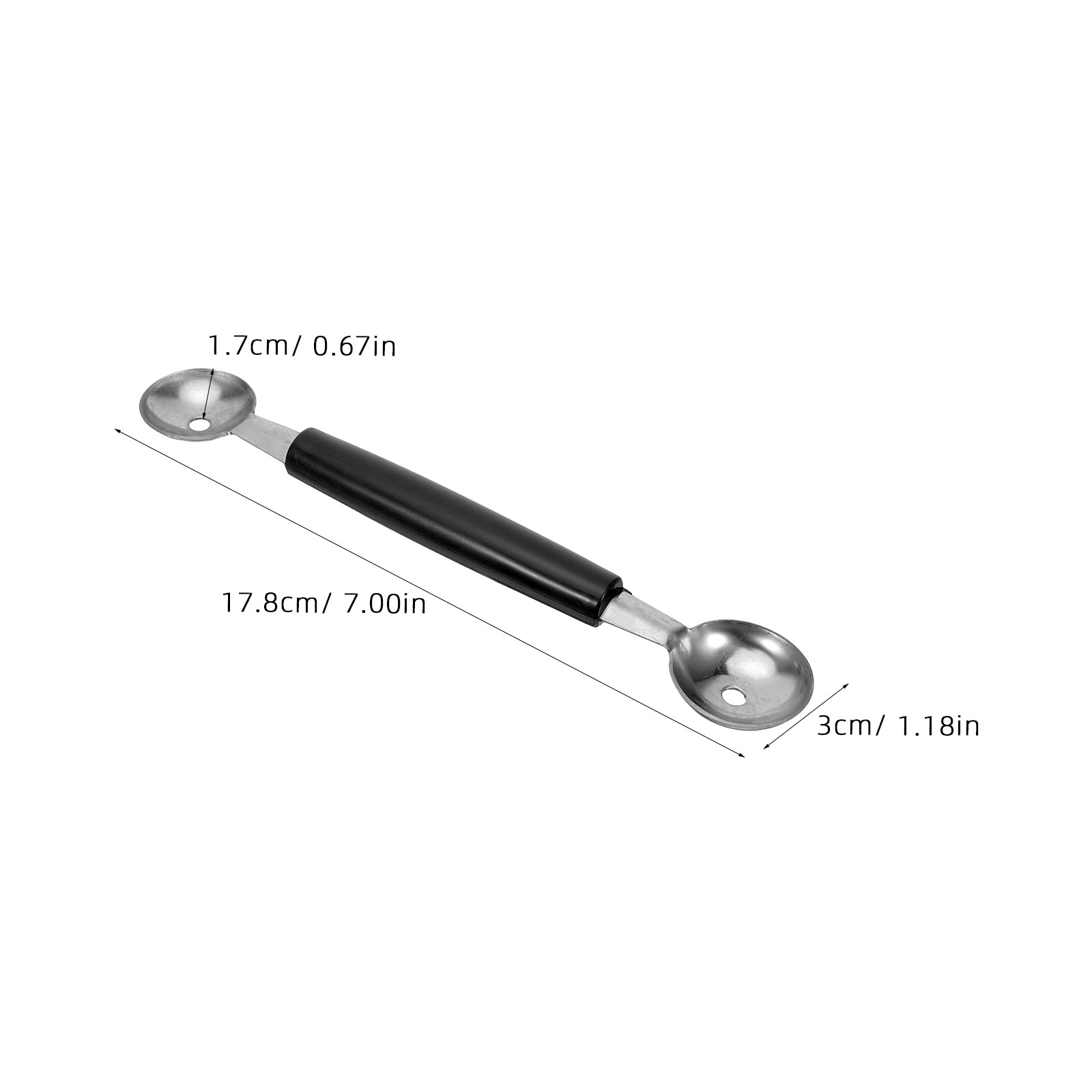 3Pcs Dual Headed Melon Baller  - Cherry Pitter Tool ulasan dan harga