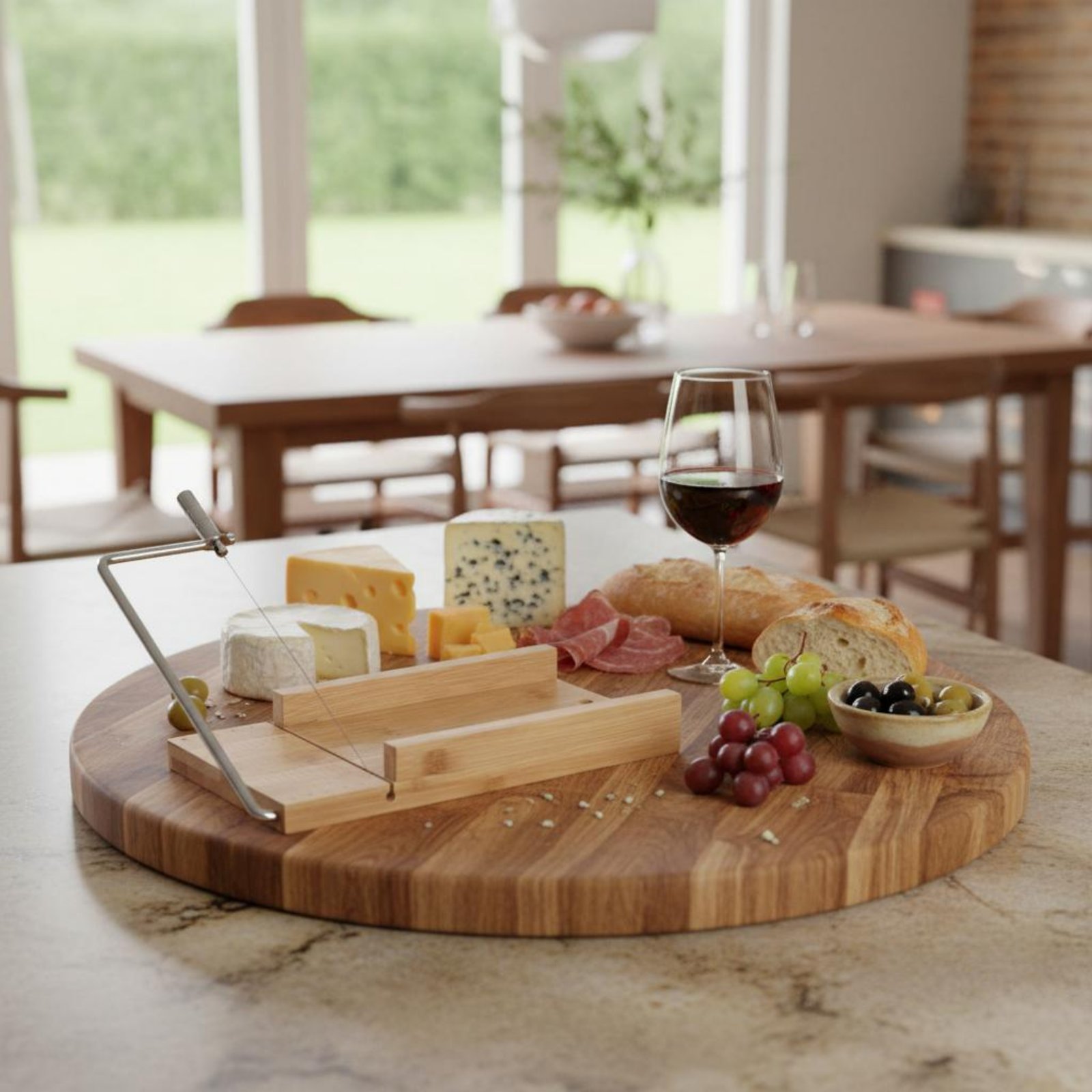 Wire Cutter Board Cuts Smoothl - Bamboo Cutting Board ulasan dan harga