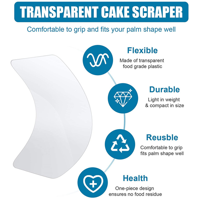 DIY Plastic Cake Soft Scraper  - Cake Decorating Turntable ulasan dan harga