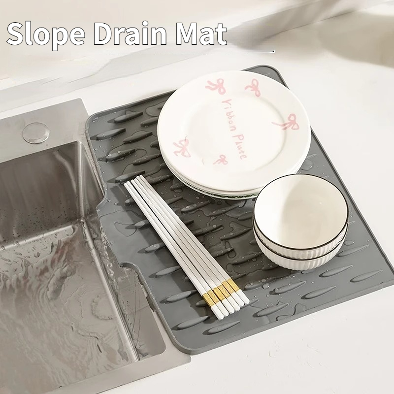 2025 Dish Drying Mat No Spill  - Kitchen Gadgets Of 2025 ulasan dan harga