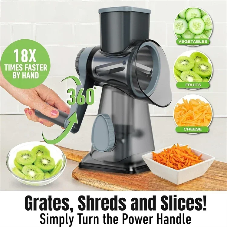 2025 3-in-1 Rotary Cheese Grat - Kitchen Gadgets New 2025 ulasan dan harga