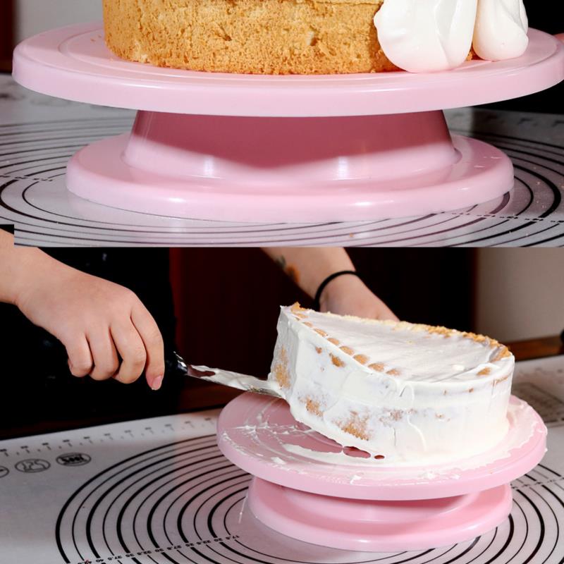 1Pc Anti-Skid Rotating Round C - Cake Decorating Turntable ulasan dan harga