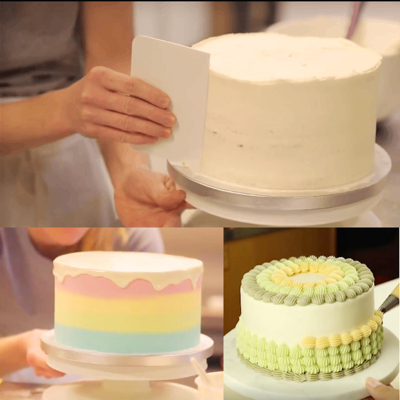 FAIS DU 6Pcs/Set Plastic Cake  - Cake Decorating Turntable ulasan dan harga