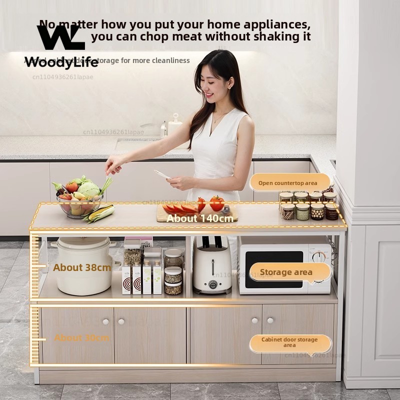 Kitchen Shelf Floor-to-ceiling - Kitchen Gadgets Cabinet ulasan dan harga