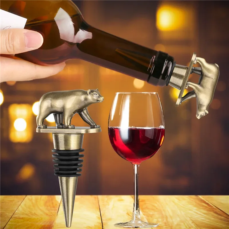Portable Metal Bear Shape Wine - Kitchen Gadgets Club ulasan dan harga