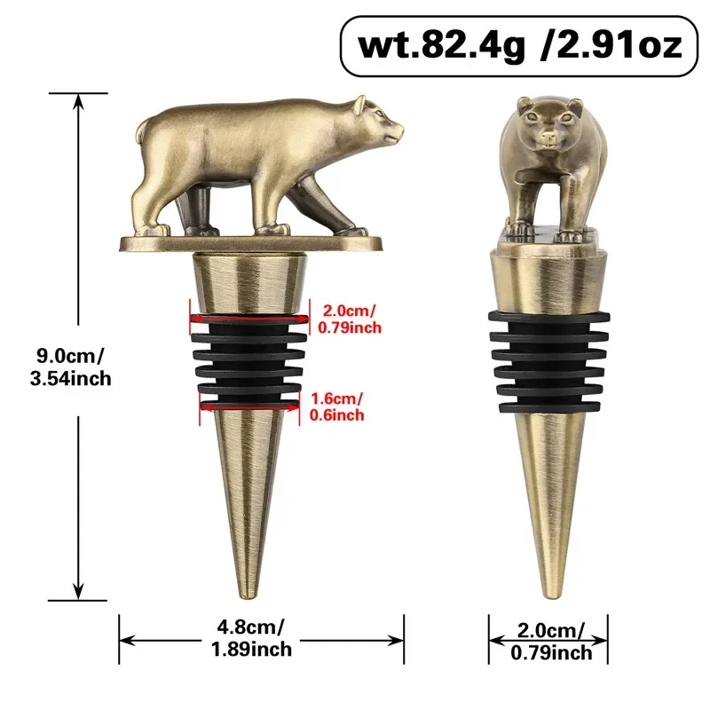 Portable Metal Bear Shape Wine - Kitchen Gadgets Club ulasan dan harga