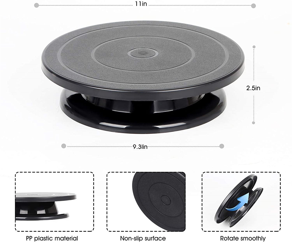 6pcs Cake Turntable with 2 Fro - Cake Decorating Turntable ulasan dan harga