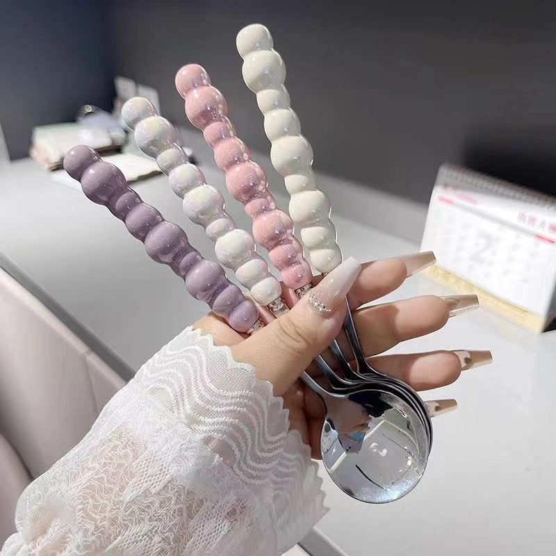Pearl Handle Spoon Stainless S - Quirky Kitchen Gadgets ulasan dan harga