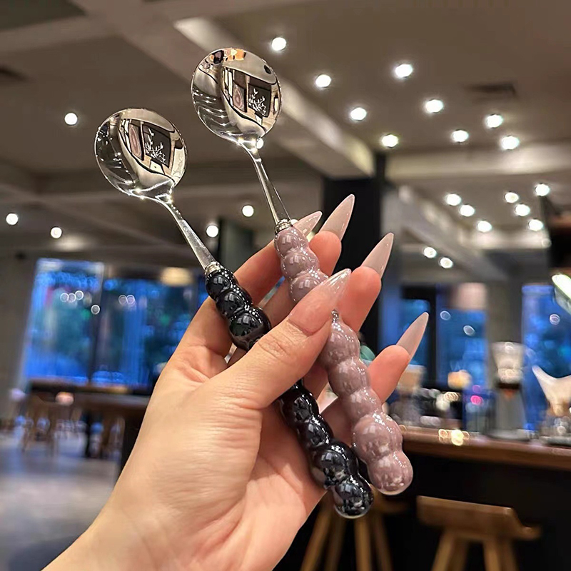 Pearl Handle Spoon Stainless S - Quirky Kitchen Gadgets ulasan dan harga