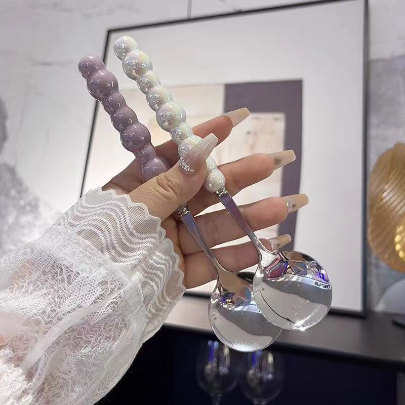 Pearl Handle Spoon Stainless S - Quirky Kitchen Gadgets ulasan dan harga