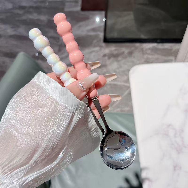 Pearl Handle Spoon Stainless S - Quirky Kitchen Gadgets ulasan dan harga