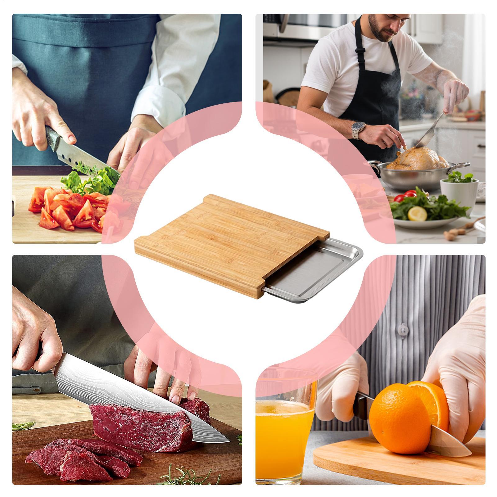 Wooden Cutting Board Non-Slip  - Bamboo Cutting Board ulasan dan harga