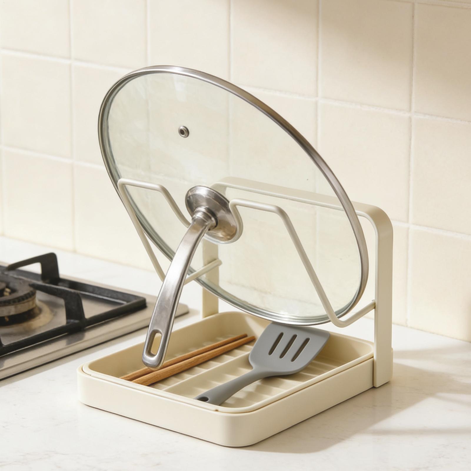 Pot Lid Organizer Anti-Slip Ki - Kitchen Gadgets Under 100 ulasan dan harga