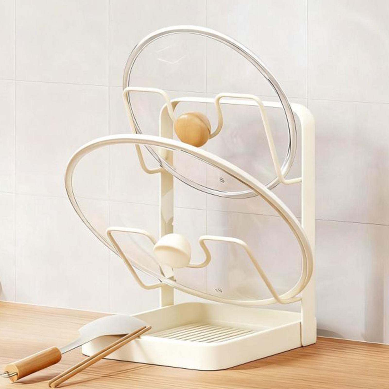 Pot Lid Organizer Anti-Slip Ki - Kitchen Gadgets Under 100 ulasan dan harga
