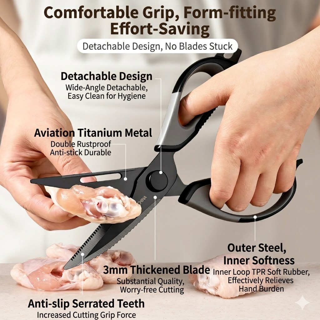 Kitchen scissors Titanium Chic - Quality Kitchen Gadgets ulasan dan harga