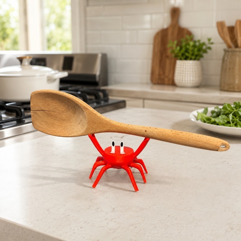 Red Crab Spoon Rest, Cute Crab - Kitchen Gadgets For Gifts ulasan dan harga