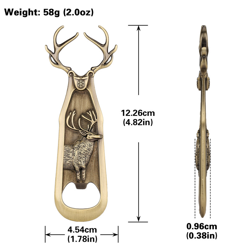 Retro Deer Reindeer Shape Beer - Kitchen Gadgets Club ulasan dan harga
