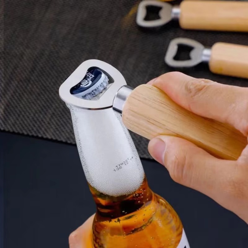 Stainless Steel Wooden Bottle  - Kitchen Gadgets For Gifts ulasan dan harga