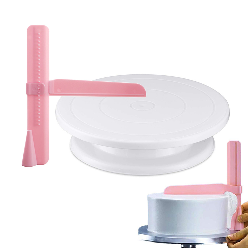 Plastic Cake turntable Kitchen - Cake Decorating Turntable ulasan dan harga