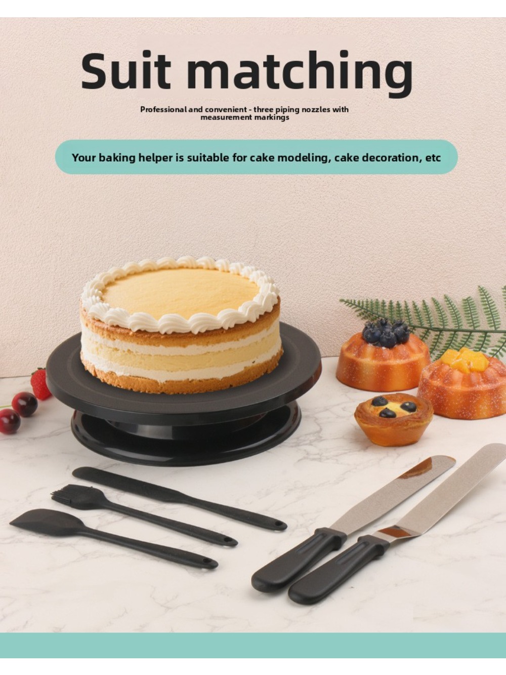 Plastic Revolving Cake Turntab - Cake Decorating Turntable ulasan dan harga