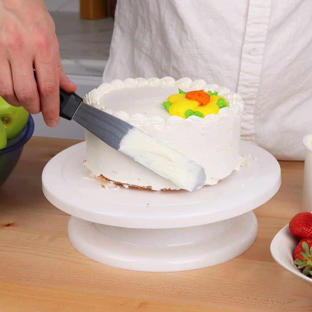 Plastic Revolving Cake Turntab - Cake Decorating Turntable ulasan dan harga