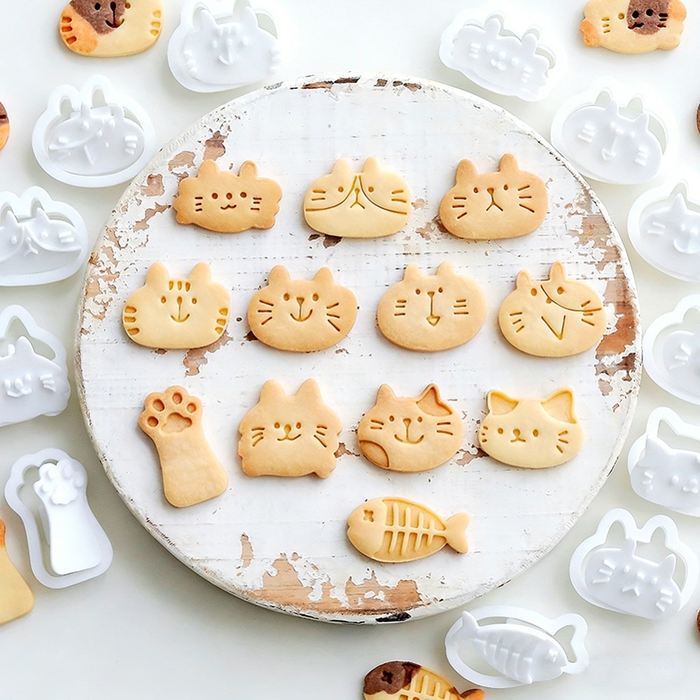 Cute Kitten DIY Stamp Cookie C - Quality Kitchen Gadgets ulasan dan harga