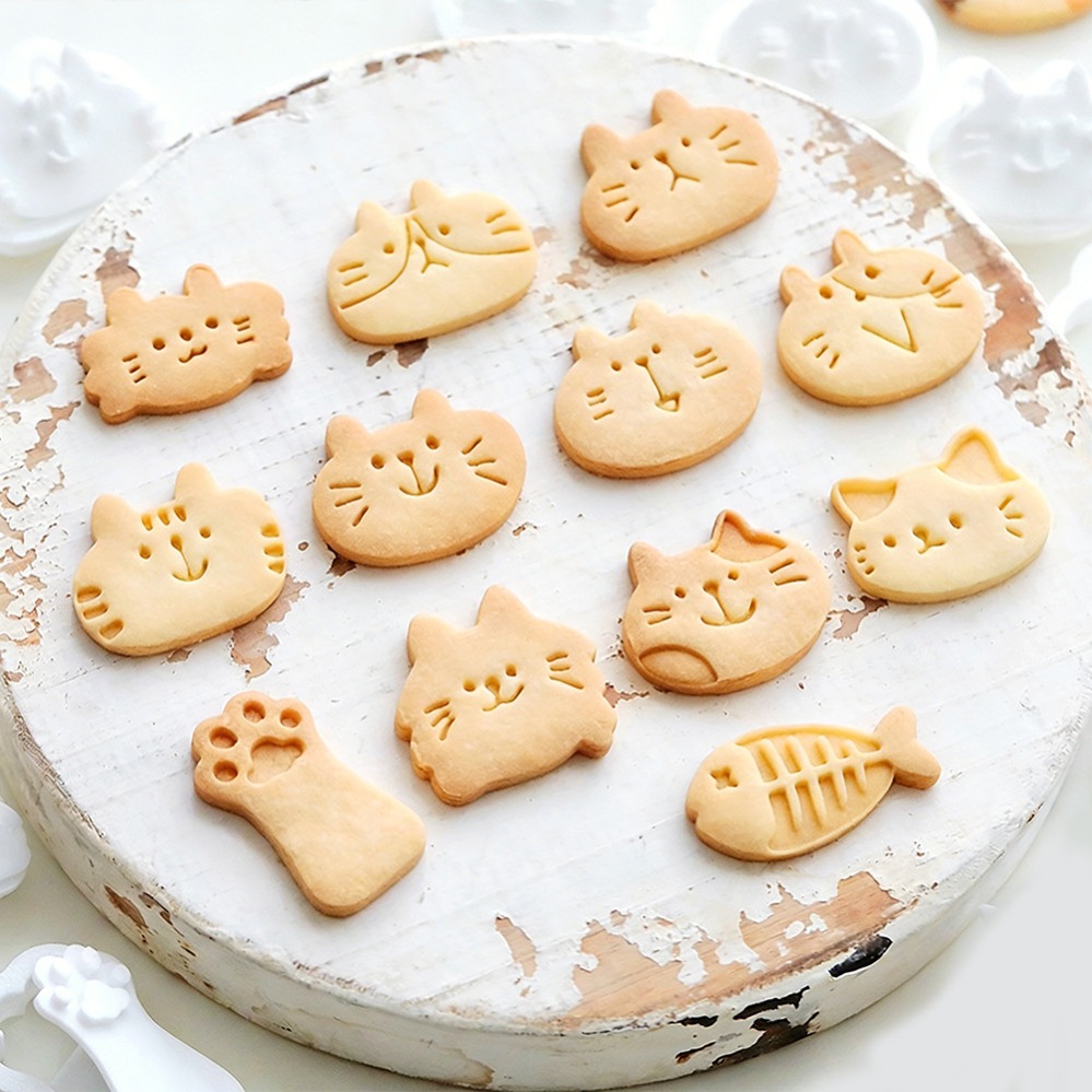 Cute Kitten DIY Stamp Cookie C - Quality Kitchen Gadgets ulasan dan harga