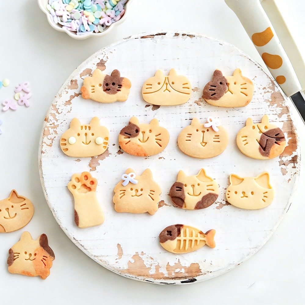 Cute Kitten DIY Stamp Cookie C - Quality Kitchen Gadgets ulasan dan harga