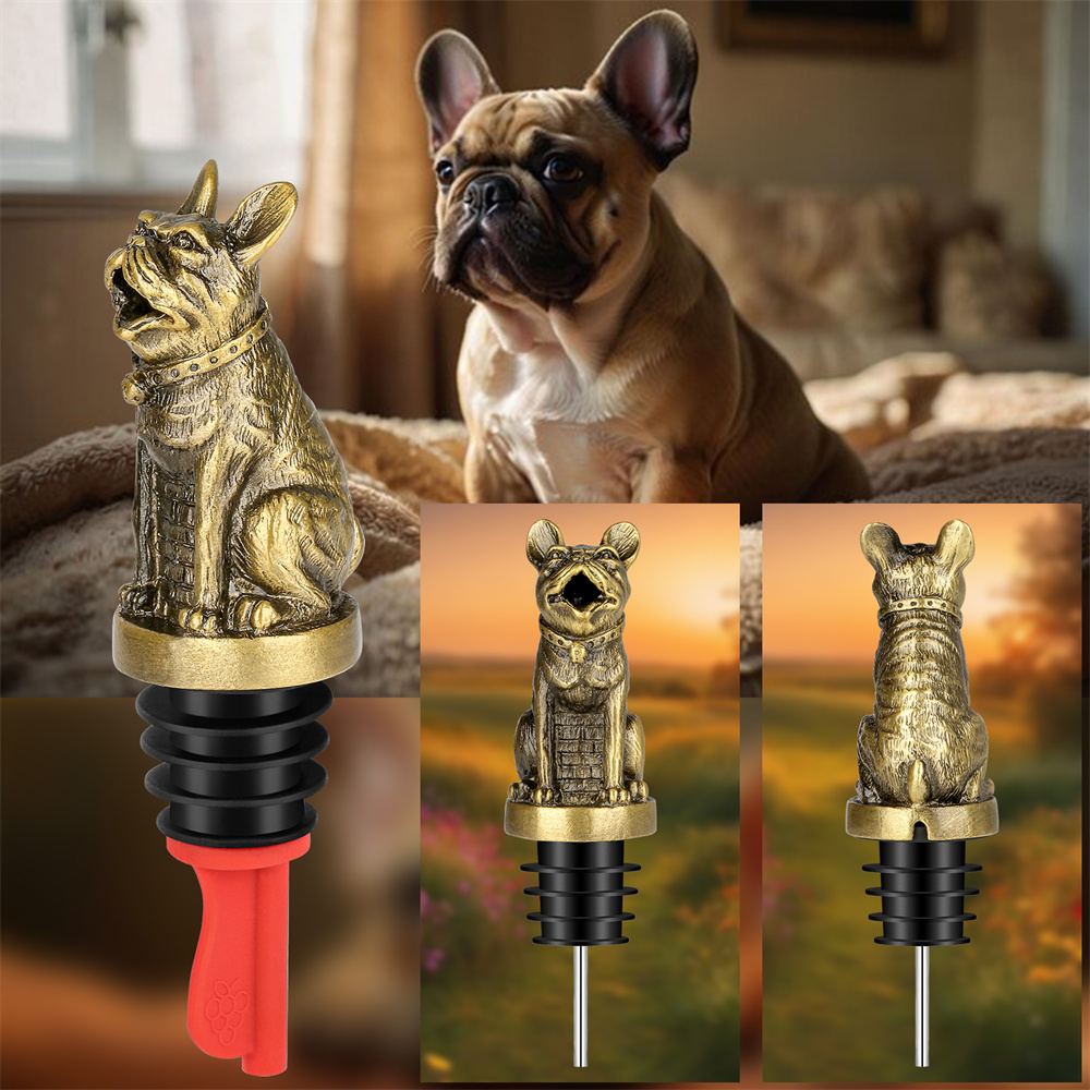 Cute French Bulldog Wine Pouer - Quality Kitchen Gadgets ulasan dan harga