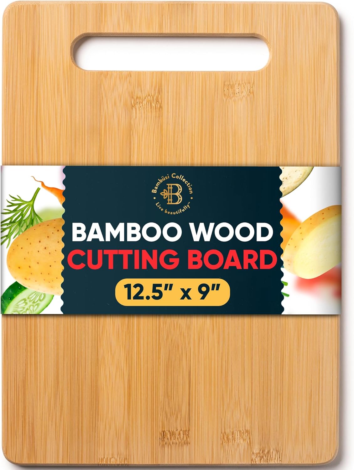 Bamboo Cutting Board 12.5x9 in - Bamboo Cutting Board ulasan dan harga