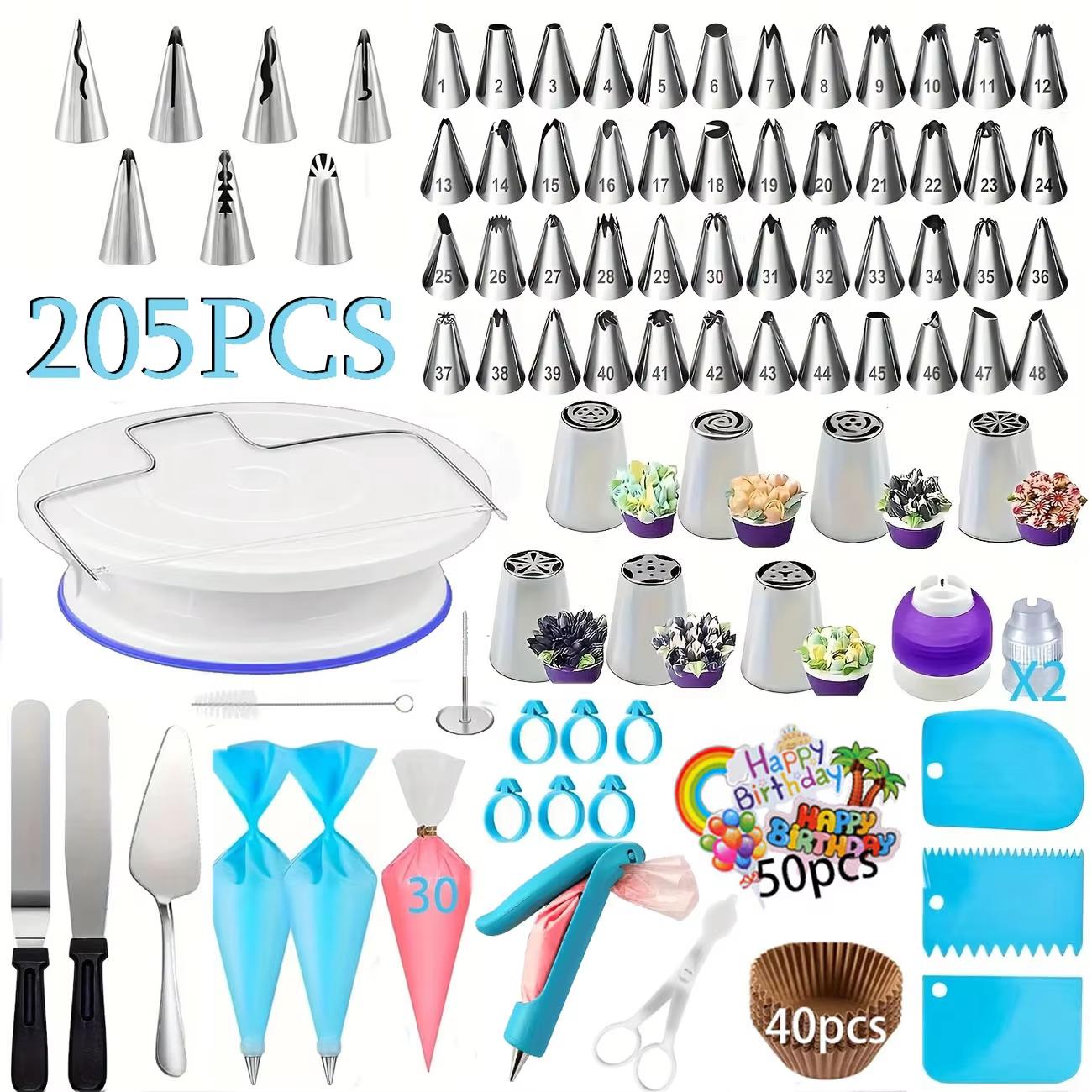 Cake decoration set with 205-p - Cake Decorating Turntable ulasan dan harga