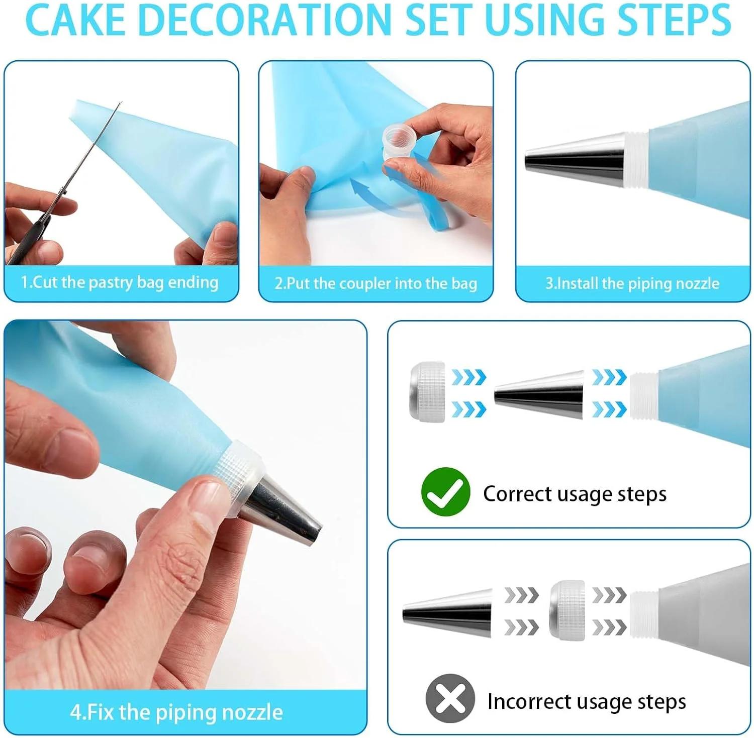 Cake decoration set with 205-p - Cake Decorating Turntable ulasan dan harga