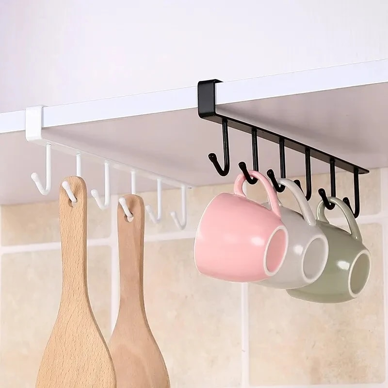 6 Hook Coffee Cup Mug Holder B - Kitchen Gadgets Cabinet ulasan dan harga