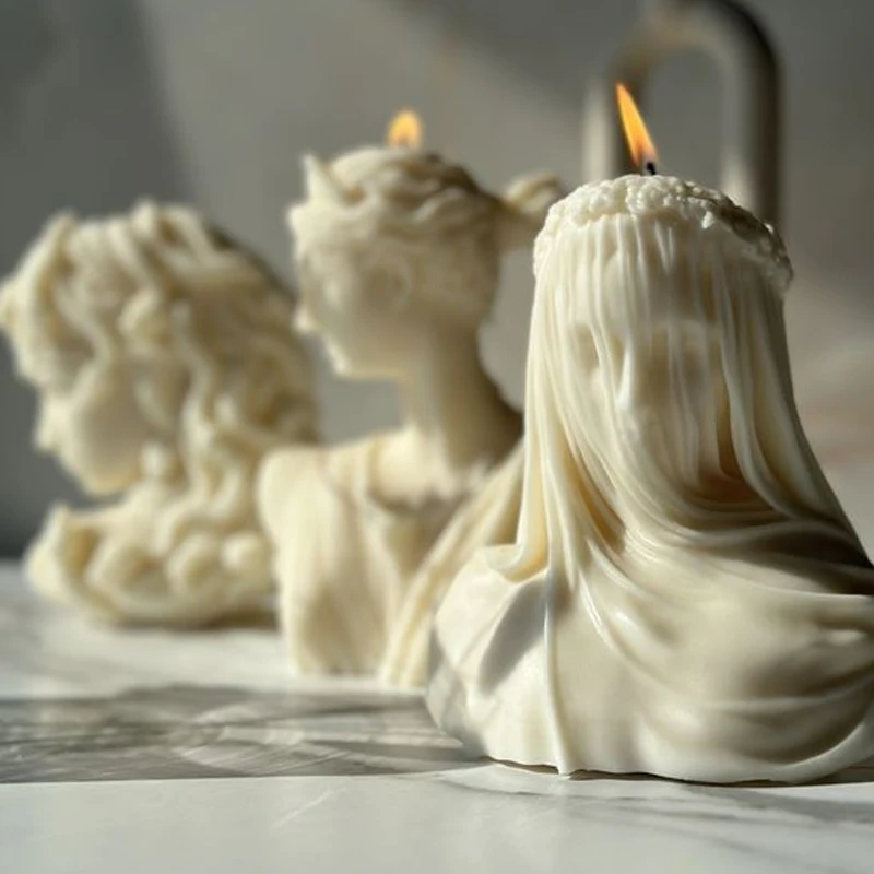 Veil Girl Candle Silicone Mold - Kitchen Gadgets For Mom ulasan dan harga