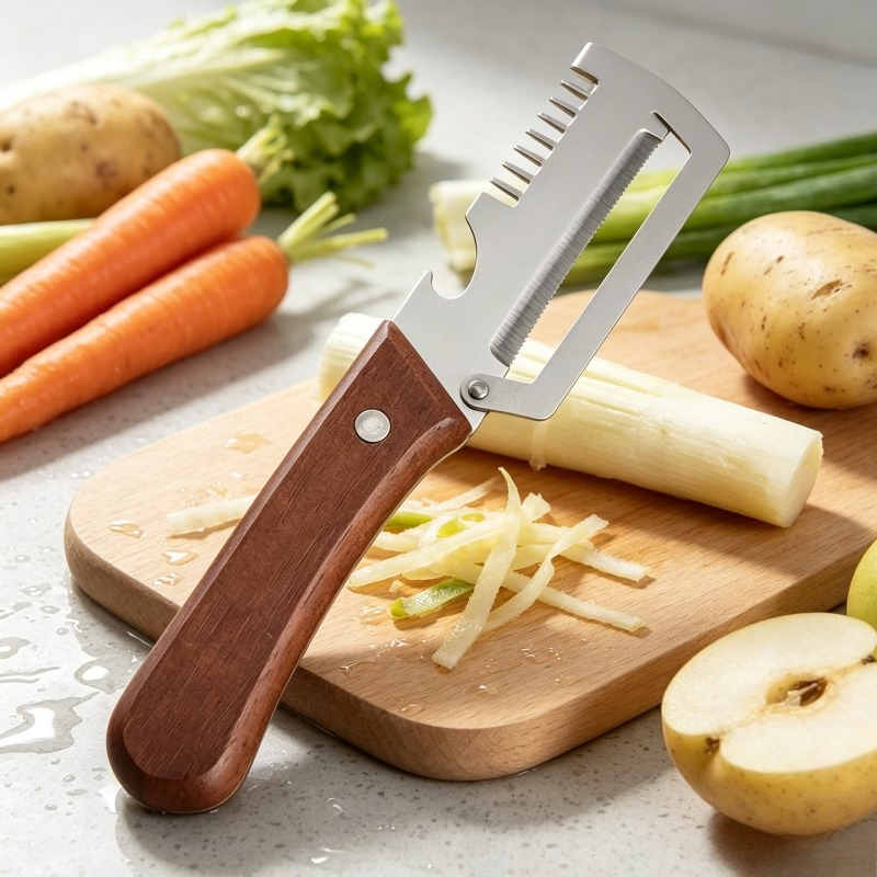 2‑in‑1 Serrated Vegetable Peel - Kitchen Gadgets Built In ulasan dan harga