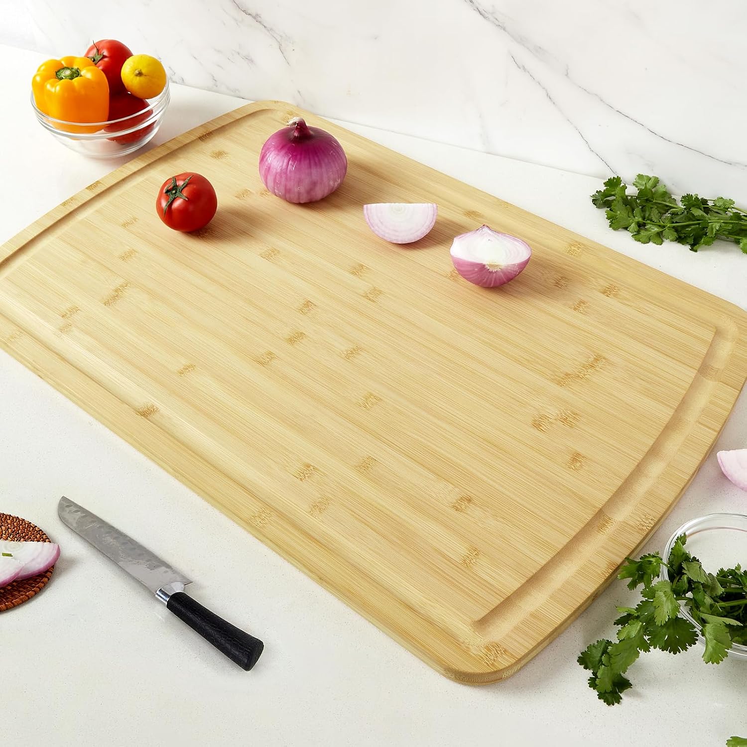 Bamboo Cutting Boards for Kitc - Bamboo Cutting Board ulasan dan harga