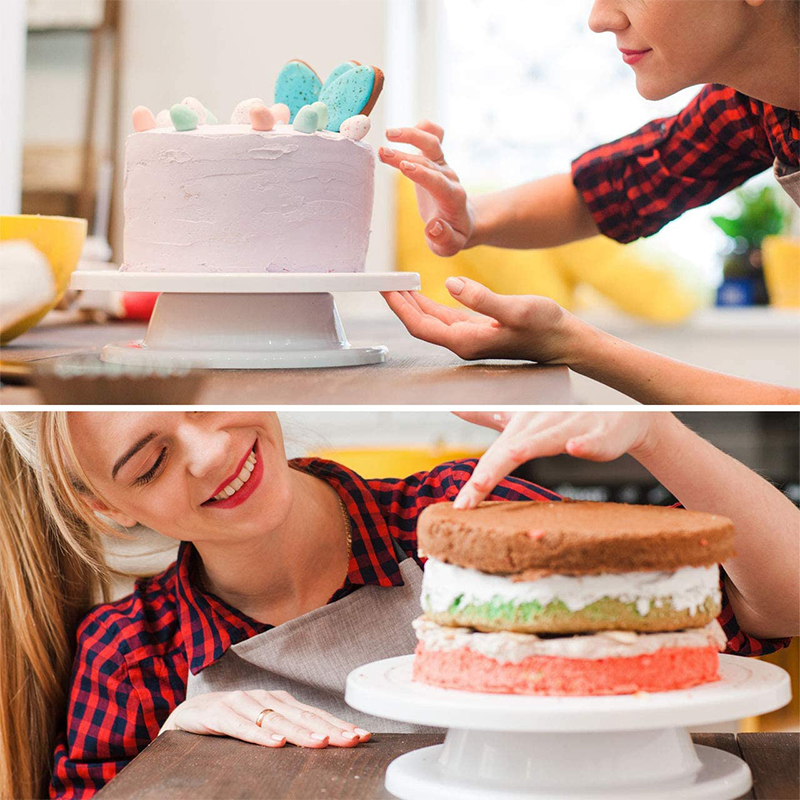 6Pcs/Set Cake Decorating Tools - Cake Decorating Turntable ulasan dan harga