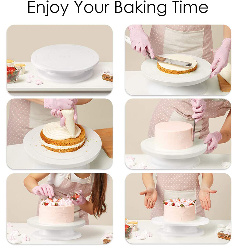 6Pcs/Set Cake Decorating Tools - Cake Decorating Turntable ulasan dan harga